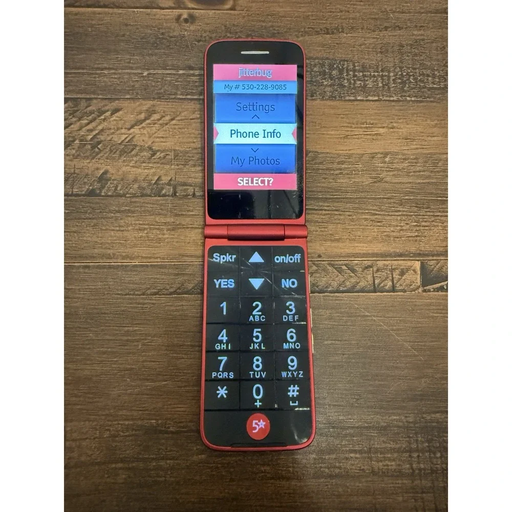 Alcatel Jitterbug Flip 4043S Flip Phone 4G LTE 3.2
